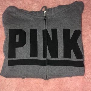 PINK zip up hoodie